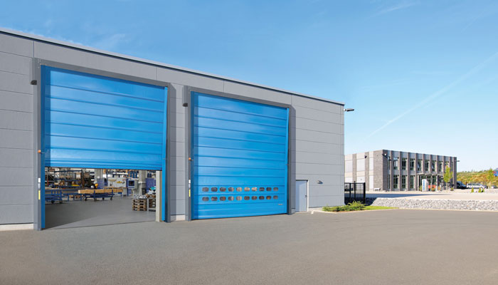 Porte rapide exterieure empilement industrielle SFI